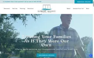 Robert Massie Funeral Home website