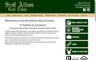 Scott Allison Real Estate website