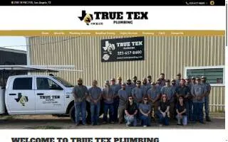 True Tex Plumbing website
