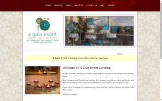 A Gala Event Catering & Events website