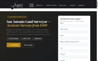Alliance Land Surveyors website