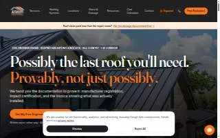 Atrium Roofing website
