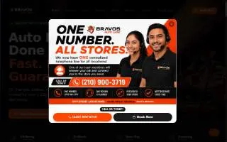 Bravos Auto Care website