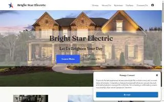 Bright Star Electric website