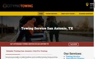 City Pro Towing San Antonio website