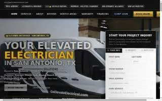 Elevate Electrical Solutions website