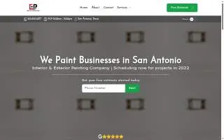 EP Painting Contractors website