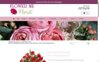 Flower Me Florist website