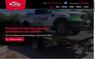 Garcias Towing of San Antonio website
