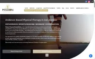 Mission Physical Rehabilitation and Sports Medicine website