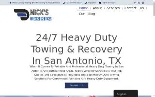 Nick’s Wrecker Services website