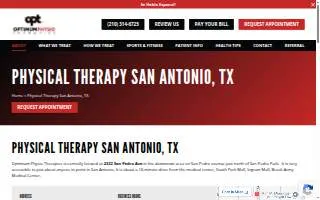 OPTIMUM PHYSIO Physical Therapy website