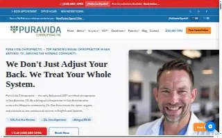 Pura Vida Chiropractic of San Antonio website