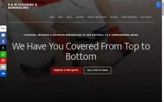 R & M Flooring and Remodeling website