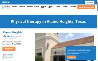 Results Physiotherapy Alamo Heights, Texas website