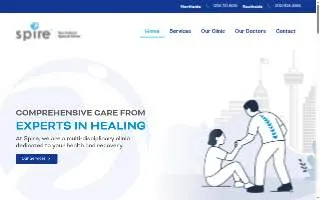 San Antonio Spine & Rehab website