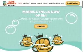 Suds Deluxe Car Wash of San Antonio website