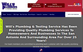 Will's Plumbing & Testing Service