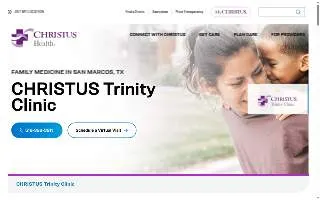 CHRISTUS Trinity Clinic of San Marcos website