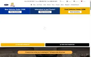 Griffith Ford San Marcos website