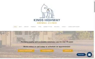 Kings Highway Animal Clinic website