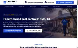 Summit Pest Defense website