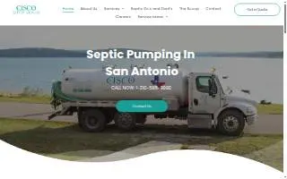 Cisco Septic Service website