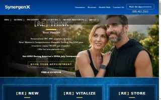 SynergenX Northeast San Antonio | Hormone Health & TRT Clinic of Live Oak website