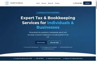 Seaside Tax Advisors website