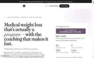 Regal Weight Loss Mesquite website