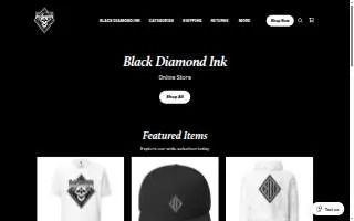 Black Diamond Ink website