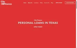 City Finance in Sherman website