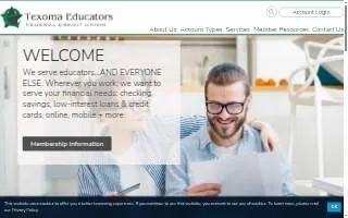 Texoma Educators Federal Credit Union website