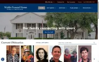Waldo Funeral Home website