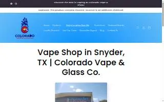 Colorado Vape & Glass Co. Snyder website