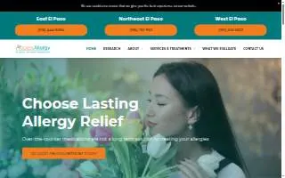 Access Allergy Northeast El Paso website