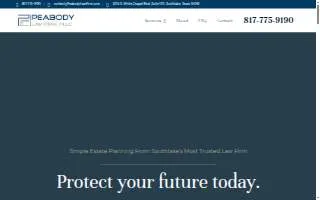 Peabody Law Firm, PLLC website