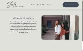 Slate Psychiatry PLLC website