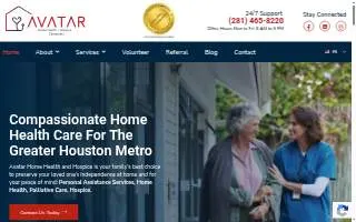 Avatar Home Health Care Agency website