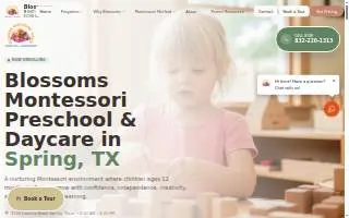Blossoms Montessori School website