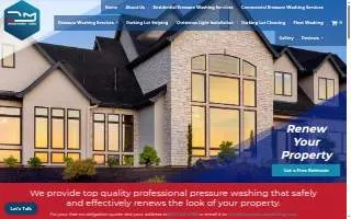 DM Pressure Washing & Striping, LLC website