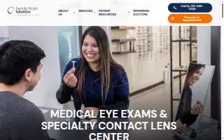 Family Vision Solutions website