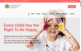 Little Harvard Academy Center website