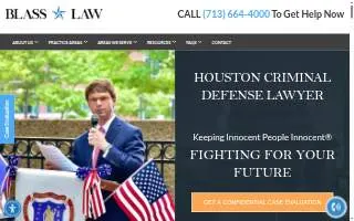 Blass Law PLLC - Houston Criminal Defense Lawyer website