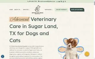 Critter Care Animal Hospital of Stafford website
