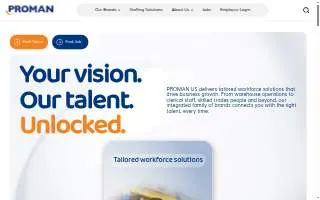 PROMAN Skilled Trades website