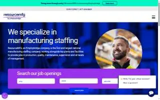 ResourceMFG of Stafford website