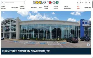 Rooms To Go of Stafford website
