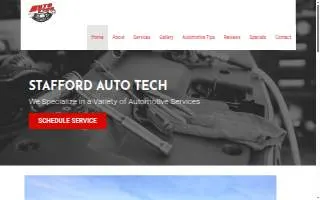 Stafford Auto Tech website