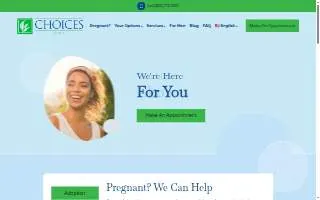 Choices Clinic website